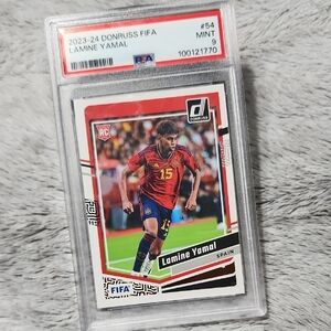 2023-24 Panini Donruss FIFA Optic Lamine Yamal #54 PSA 9 GEM MT Rookie RC
